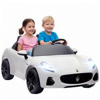 Vaikiškas elektrinis automobilis baltas