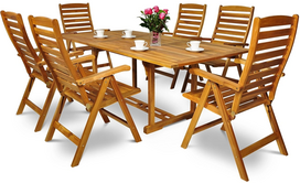 Lauko baldų komplektas AK 200SR/511K, ruda