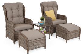 Lauko baldų komplektas Sofia, Ginger/Brown Melange