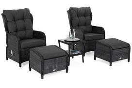 Lauko baldų komplektas Sofia, Grey/Grey Melange