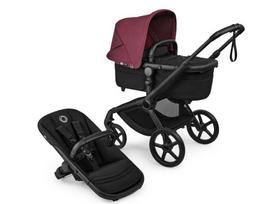 Universalus vežimėlis Bugaboo Fox 5 Renew Dark Cherry/Heritage Black/Black frame 2in1