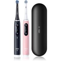 Oral-B iO6 Connected Coach elektrinis dantų šepetėlis su krepšeliu DVIEJŲ VIENETŲ PAKUOTĖ 2 vnt.