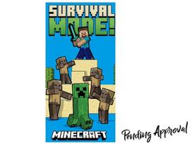 Minecraft paplūdimio rankšluostis, 70x140 cm