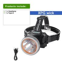 Galingas 300 W LED priekinis žibintas, didelio liumenų 2000000LM priekinio žibinto įkraunamas galvos žibintas, reguliuojamas vandeniui atsparus žibintas B-XPG headlmap