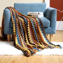 Bohemiška megzta sofa ir vasarinė miego antklodė 45*45CM Cushion Cover 180g kava
