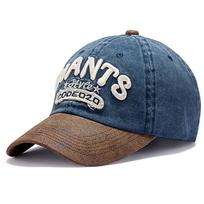New Style Unisex Washed Cotton Baseball Cap GIANTS Letter Embroidery Outdoor Casual Classic Hat For Women And Men 56cm-60cm tamsiai mėlyna spalva