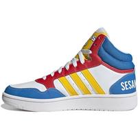 Adidas Sezamo gatvė X Neo Hoops 3.0 Mid sportbačiai Unisex sportbačiai Balti Mėlyni Raudoni GX6108 38⅔