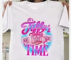 SALE Tiffany Stratton It_s Tiffy Time WWE Women_s Championship T-Shirt M
