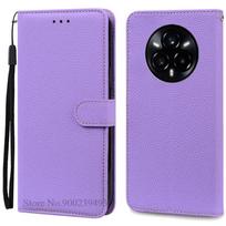 For Realme 14 Pro dėklas Odinis atverčiamas piniginės dangtelis For Realme 14 Pro Plus dėklas Knygos tipo dėklas For Realme 14 Pro Plus 5G telefono dėklas For Realme 14Pro šviesiai violetinė spalva