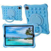 Dėl iPad A16 11-os kartos dėklas 2025 m. 360° besisukantis minkšto silikono dėklas iPad 10-os kartos 10,9'' 2025 m. Vaikams su stovu Burbulinis planšetės dangtelis iPad A16 11th 2025