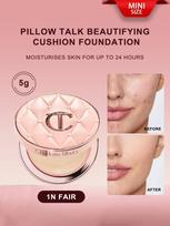 Charlotte Tilbury 1C Fair Pillow Talk Cushion 5g Gražinanti spinduliuojanti bazė mini 1N FAIR