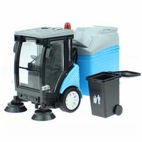 Gatvių valymo mašina šiukšliavežis žaislas lietas transporto priemonės atitraukiamas žaislinis automobilis vaikams berniukams Size:14*10*6cm mėlyna