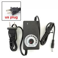 3V-12V 2A Maitinimo šaltinis Reguliuojamas AC 100V-240V į DC 12V Maitinimo adapteris Universalus Vaizdo stebėjimo kamerai LED juostelei Maršrutizatoriui US