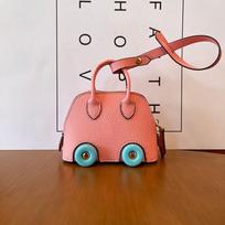 Naujas madingas mini automobilio ratų krepšys, pakabinamas ausinių krepšys. rožinė