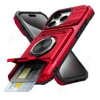iPhone 16 15 14 13 12 11 Pro Max XS XR 8 7 Plus dėklas su magnetiniu pasukamu žiedu, tvirtas apsauginis piniginės dangtelis nuo kritimų For iPhone 16 Pro