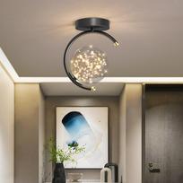 LED Lubų Liustra Prieškambariui Miegamajam Valgomajam Holui Koridoriui Galerijai Restoranui Salei Vidaus Namų Apšvietimas 3 Colors juoda