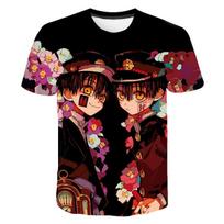 Tualetu surišti Hanako-Kun 3D spausdinti marškinėliai Anime Jibaku Shounen Hanako Kun Gatvės drabužiai Vyrai Moteriški madingi marškinėliai Hiphopo marškinėliai. S