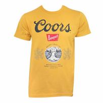 Coors Banquet Auksinės Geltonos Unisex Marškinėliai S