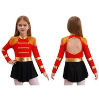 Vaikų anime Stebuklinga cirko Cosplay suknelė Vaikams Ringmaster kostiumas Helovino karnavalo vakarėlis Įmantrus čiuožimo šokio kostiumas 7-8 Years raudona