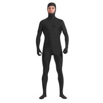 Zentai Suit Cosplay Leotard Full Bodysuits Green Screen Suit Helovino kostiumai 140 juoda