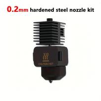 Hotendo rinkinys Bambu Lab A1/A1 Mini greito spausdinimo greičio karštojo galo mazgas 0.2/0.4/0.6/0.8mm grūdinto plieno antgalis 3D spausdintuvo dalys HotEnd KIT-0.4mm