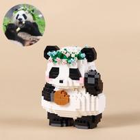 Gyvūnas Panda Serija Statybinio Bloko Figūrėlė Mielas Mikro Modelis PASIDARYK pats Deimantiniai Plytos Gimtadienio Žaislai Vaikams Berniukams Mergaitėms Dovanos