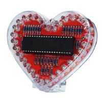 Pradedantiesiems tinkamas širdelės formos LED litavimo praktikos projektas 32 RGB šviesos STEM elektronikos mokymo veiklos rinkinys 1