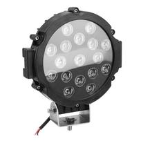 Vairavimo žibintas ypač ryškus taškinis 7 colių apvalus LED šviesos juostas 51 W LED darbinis žibintas, skirtas sunkvežimio traktoriui 4x4 bekelėje juoda