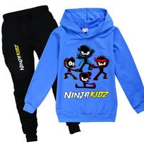 NINJA KIDZ Vaikų Butiko Drabužiai Didmeninė Prekyba Medvilniniai Vaikų Drabužiai Mergaičių Marškinėliai Kelnės Kostiumas Mokyklinis Berniukų Apranga Kūdikių Vaikų Džemperiai 120