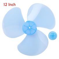 Plastikinis 3 lapų pastatomas stalo ventiliatoriaus mentės priedas su ventiliatoriaus veržlės dangteliu 12 Inch dangaus mėlyna spalva