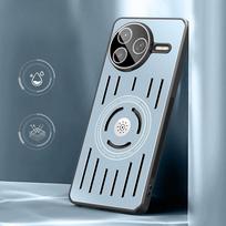 POCO F7 Ultra aušinantis šilumos išsklaidymo kietas metalinis telefono dėklas, skirtas Xiaomi POCO F7 Pro POCOF7 Ultra, smūgiams atsparus šarvuotas korpusas For POCO F7 ultra mėlyna