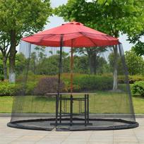 Lauko sodo skėtis stalas ekranas skėtis tinklelis nuo uodų uždangalas, lauko tinklelis nuo uodų pavėsinei, terasos stalui, tinklelis nuo vabzdžių uždangalas Banana Umbrella juoda