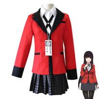 5 vnt Anime Kakegurui Cosplay kostiumas Jabami Yumeko Cosplay kostiumas Igarashi Sayaka uniforma S