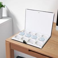 Akiniai Lęšių Laikiklis Organizatorius Knygos Stiliaus Praktiška Laikymo Dėžutė Hiperopijos Lęšiams 38.5cmx28cmx1.5cm
