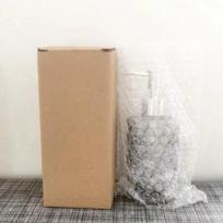 Šiaurietiško stiliaus stiklinis losjono ir muilo buteliukas namams, rankų dezinfekavimo priemonei ir viešbučio dušo želė 350ml