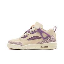 Air Jordan Spizike Low GS Let's Play! Vaikiški sportbačiai Kreminiai Legendos-Šviesiai rudi Violetinės dulkės FQ3950-200 36