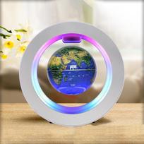 4 colių magnetinės levitacijos gaublys, kūrybingi namų biuro papuošalai gimtadienio dovanai mums kištukas EU Plug Light sphere tamsiai mėlyna spalva