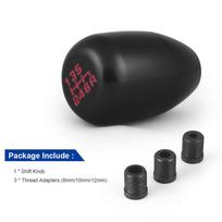 Lenktynių universali 6 greičių automobilio pavarų perjungimo rankenėlė, mechaninė, automatinė, skirta 8 mm, 10 mm, 12 mm pavarų perjungimo svirties juoda