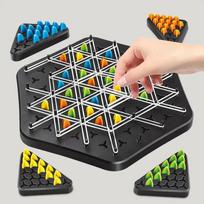 Naujas loginio mąstymo geometrijos grandinės šachmatų guminės juostos trikampis galvosūkis žaislinis šachmatų stalo žaidimas S(17.5*17.5cm)
