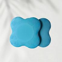 2 vnt. Mėlynos gumos jogos kelių pagalvėlės - Universalus apsauga keliams, alkūnėms, riešams ir rankoms, Ideali dovana Valentino/Moterų/Motinos dienai 2PCS mėlyna