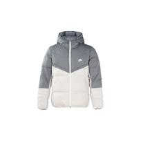 Nike Spausdintas Logotipas Mozaika Gobtuvu Pūkinė Striukė Vyriška Viršutinė Apranga Pilka DV1132-084 S