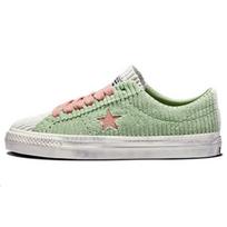 Converse One Star Pro Velūriniai Patogūs Madingi Žemakulniai Drobės Batai Unisex Sportbačiai Žali Rožiniai A03755C 35