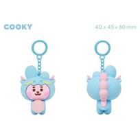 BT21 mini drakono figūros raktų pakabukas