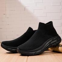 HOHO FAIR Unnisex Sneakers Platform Shoes Ladies Breathable Casual Sports Walking Shoes for Men 36 šalta juoda spalva