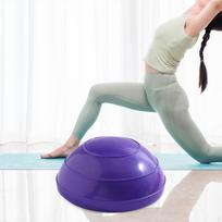 Pusiausvyros kapsulės kamuolys Pilatesas Fitnesas Pusrutulis Stepingas Treniruočių taškas jėgai lankstumui violetinė