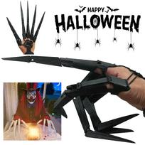 Helovino lankstūs pirštai 3D šarnyriniai pirštų ilgintuvai „Cosplay“ lankstus valdymas the left hand balta