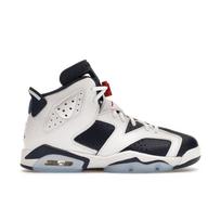Air Jordan 6 Retro GS Olympic 2024 Vaikų sportbačiai Balti Varsity-Raudoni Vidurnakčio Mėlyni 384665-164 36.5 white