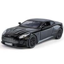 1/32 mastelio Aston Martin DB12 GT Super Tourer V8 Super GT lydinio miniatiūrinis automobilis liejamas metalinis mastelio modelis automobilis garsas ir šviesa vaikiškas žaislinis automobilis transporto priemonė dovanos juoda