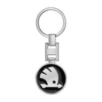 1 vnt. Automobilio emblemos Raktų pakabukas Raktų žiedas Priedai Skoda Octavia Superb Rapid Kodiaq Karoq Fabia Kamiq Roomster Citigo juoda