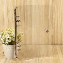 School Office Supplies Clip File Folder Transparent Planner Loose Leaf Ring Binder Notebook A6